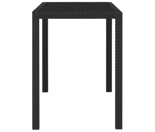 5-Daļīgs Dārza Mēbeļu Komplekts Ar Matračiem, Pe Pinums, Melns Vidaxl