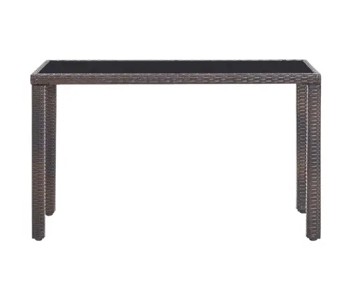 5-Daļīgs Dārza Mēbeļu Komplekts Ar Matračiem, Pe Pinums, Brūns Vidaxl