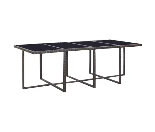 13-Osaline Aiamööblikomplekt Patjadega, Polürotang, Pruun