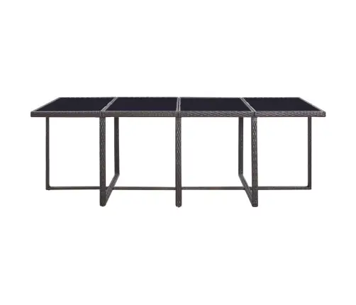 13-Osaline Aiamööblikomplekt Patjadega, Polürotang, Pruun