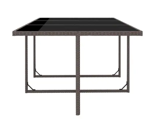 11-Osaline Aiamööblikomplekt Patjadega, Polürotang, Pruun