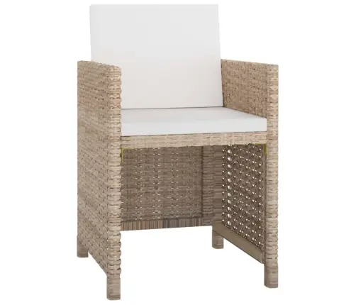 Lauko Valgomojo Baldų Kompl. Su Pagalv., 11D., Krem., Polirat.