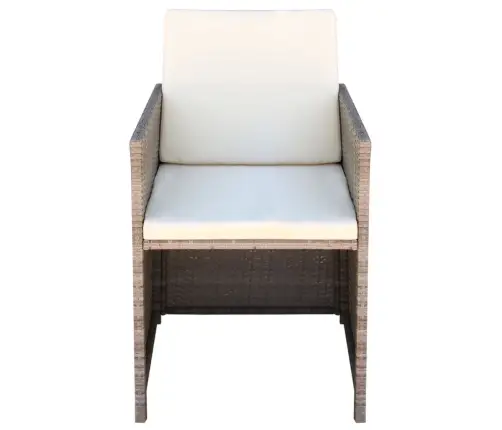 Dārza Krēsli, 2 Gb., Matrači Un Spilveni, Pe Rotangpalma, Bēši Vidaxl