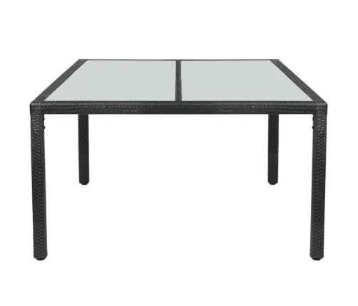 Dārza Galds, 150X90X75 Cm, Melna Pe Rotangpalma Vidaxl