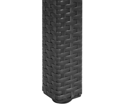 Dārza Galds, 150X90X75 Cm, Melna Pe Rotangpalma Vidaxl