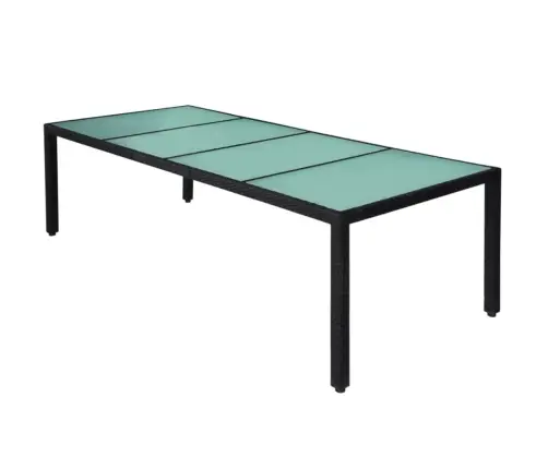 11-Daļīgs Dārza Mēbeļu Komplekts Ar Matračiem, Pe Pinums, Melns Vidaxl