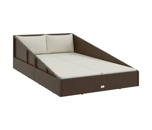 Dārza Gulta, Brūna, 110X200 Cm, Pe Rotangpalma Vidaxl