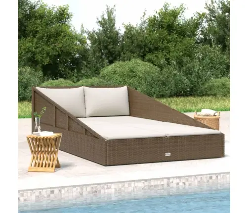 Dārza Gulta, Brūna, 110X200 Cm, Pe Rotangpalma Vidaxl