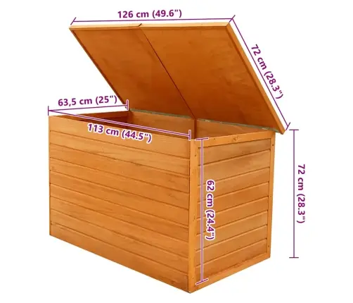 Aia Hoiukast 126 X 72 X 72 cm Puit