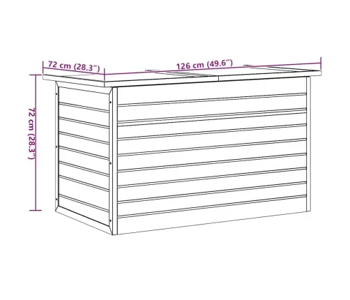 Aia Hoiukast 126 X 72 X 72 cm Puit