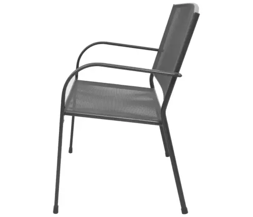 Dārza Sols, 108 Cm, Tērauda Siets, Antracītpelēks Vidaxl