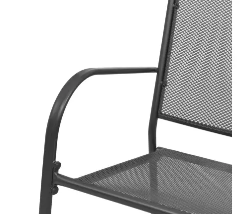 Dārza Sols, 108 Cm, Tērauda Siets, Antracītpelēks Vidaxl