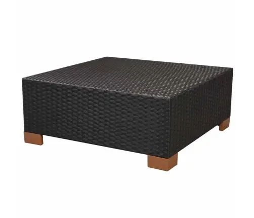 8-Daļīgs Dārza Atpūtas Mēbeļu Komplekts Ar Matračiem, Pe, Melns Vidaxl