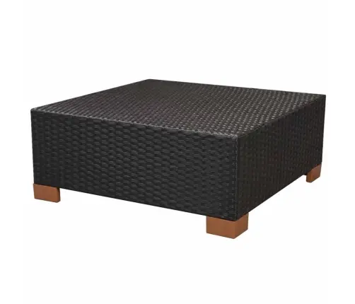 8-Daļīgs Dārza Atpūtas Mēbeļu Komplekts Ar Matračiem, Pe, Melns Vidaxl