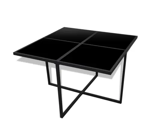 9-Daļīgs Dārza Mēbeļu Komplekts Ar Matračiem, Pe Pinums, Melns Vidaxl