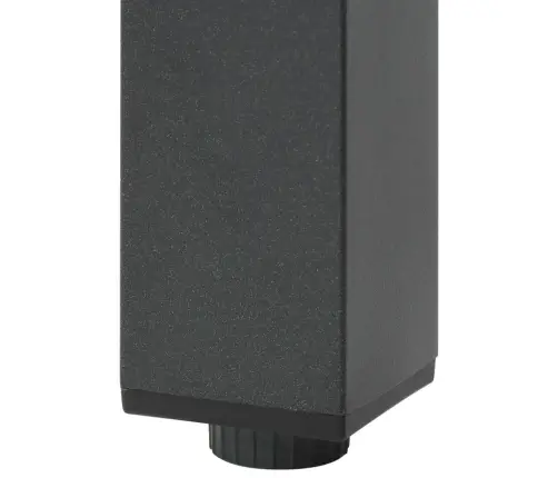 Dārza Galds, Melns, 80X80X74 Cm, Alumīnijs Un Stikls Vidaxl