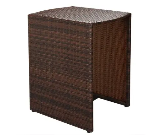 Bistro Baldų Komplektas Su Pagalvėmis, 3D., Rudas, Polirat.