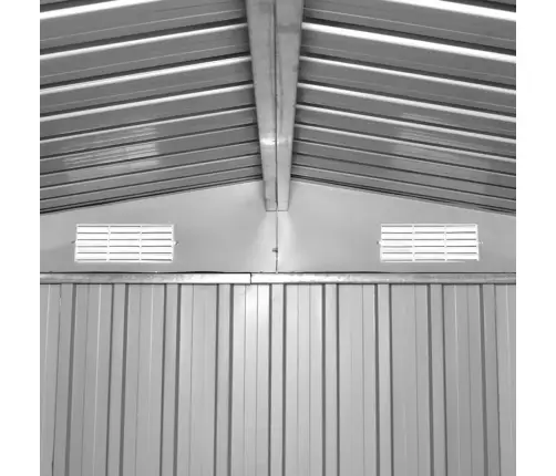 Sodo Sandėliukas, Pilkas, Metalas, 257X205X178 Cm