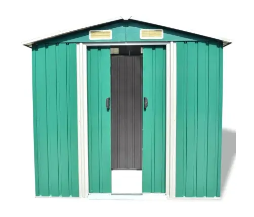 Sodo Sandėliukas, Pilkas, Metalas, 204X132X186 Cm