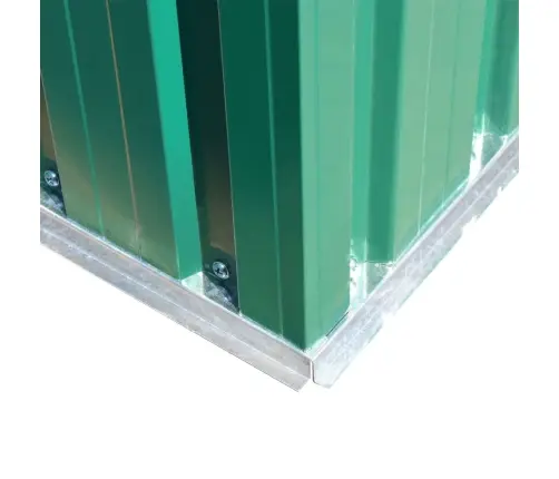 Sodo Sandėliukas, Žalias, Metalas, 257X205X178 Cm