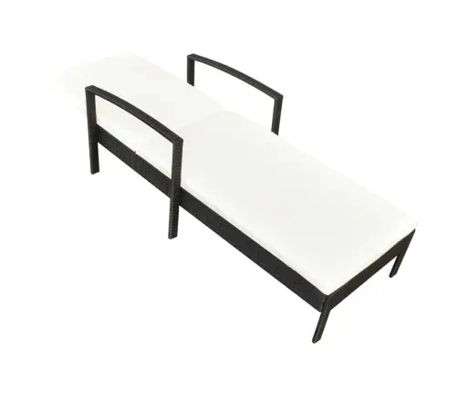 Sauļošanās Zvilnis Ar Matraci, Melna Pe Rotangpalma Vidaxl Sauļošanās Zvilnis Ar Matraci, Melna Pe Rotangpalma Vidaxl