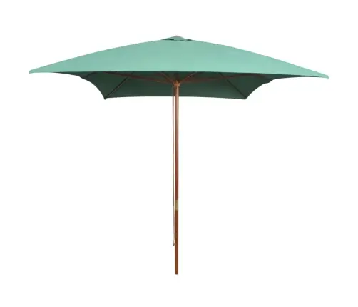 Saulessargs, 200X300 Cm, Koka Kāts, Zaļš Vidaxl