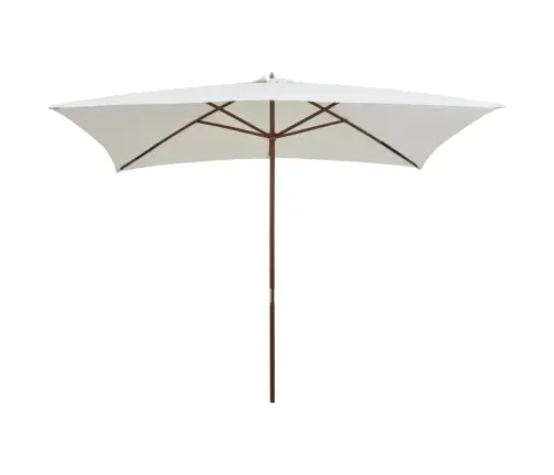 Saulessargs, 200X300 Cm, Koka Kāts, Krēmbalts Vidaxl