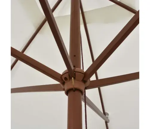 Saulessargs, 200X300 Cm, Koka Kāts, Krēmbalts Vidaxl