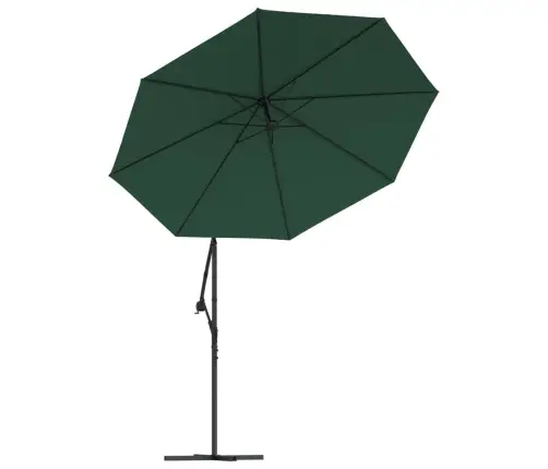 Pakabinamas Skėtis Su Led, Žalias, 300cm Metalinis Kotas