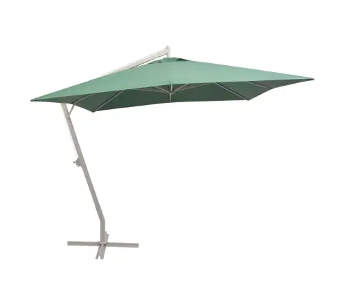 Saulessargs, Iekarams, 300X300Cm, Alumīnija Kāts, Zaļš Vidaxl