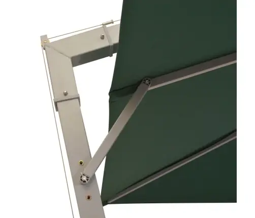 Saulessargs, Iekarams, 300X300Cm, Alumīnija Kāts, Zaļš Vidaxl