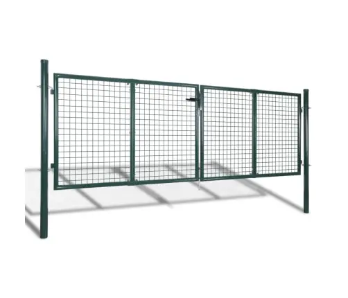 Aiavärav Terasest, 300 X 100 cm Roheline