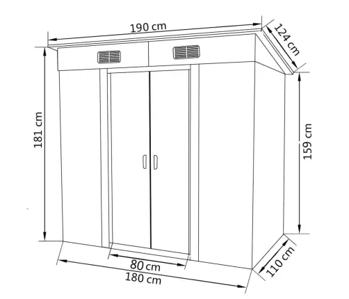 Sodo Sandėliukas, Pilkas, Metalas