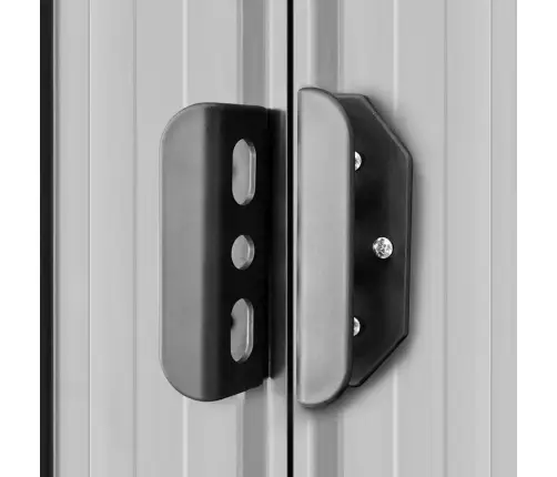 Dārza Šķūnis, Pelēks Metāls, 204X132X186 Cm Vidaxl