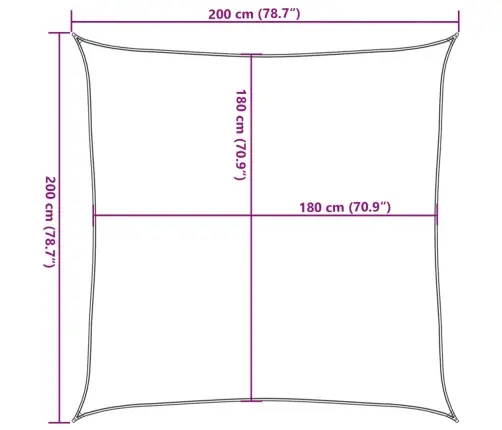 Saulessargs, Hdpe, 2X2 M, Kvadrāta Forma, Antracītpelēks Vidaxl Saulessargs, Hdpe, 2X2 M, Kvadrāta Forma, Antracītpelēks Vidaxl