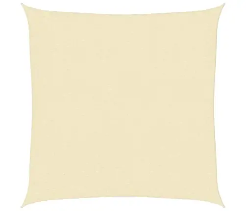 Hdpe Päikesepuri Kandiline, 2 X 2 M Kreemjas