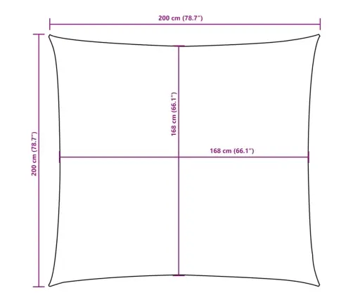 Saulessargs, 2X2 M, Kvadrātveida, Sarkanbrūns Oksforda Audums Vidaxl