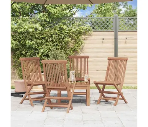 Kokkupandavad Aiatoolid, 4 Tk, Tiikpuu