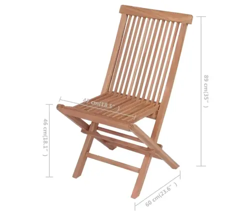 Kokkupandavad Aiatoolid, 4 Tk, Tiikpuu