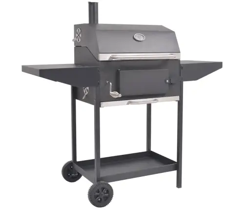 Suitsugrill Alumise Riiuliga