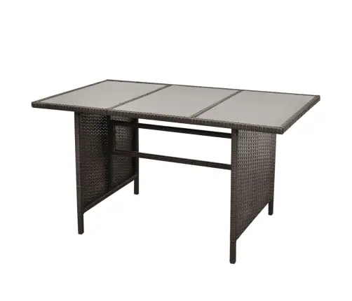 4-Daļīgs Dārza Atpūtas Mēbeļu Komplekts Ar Matračiem, Pe, Brūns Vidaxl