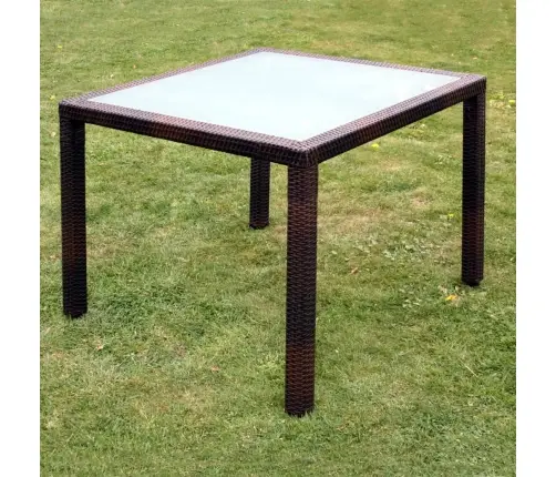 Lauko Valg. Baldų Komplekt. Su Pagalv., 5D., Rudas, Polirat.