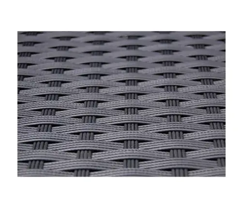 5-Osaline Aiamööblikomplekt Patjadega, Polürotang, Must