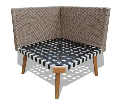 4-Daļīgs Dārza Atpūtas Mēbeļu Komplekts Ar Matračiem, Pelēks Pe Vidaxl