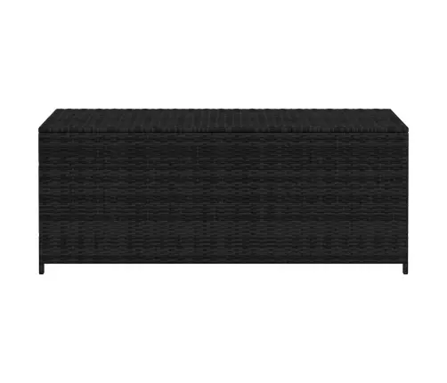 Dārza Uzglabāšanas Kaste, Melna, 150X50X60 Cm, Pe Rotangpalma Vidaxl