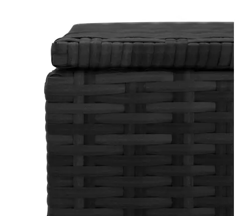 Dārza Uzglabāšanas Kaste, Melna, 150X50X60 Cm, Pe Rotangpalma Vidaxl