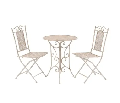 3-Osaline Bistrookomplekt Teras, Valge