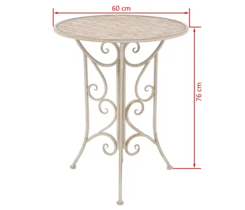 3-Osaline Bistrookomplekt Teras, Valge
