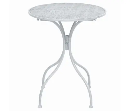 3-Daļīgs Bistro Mēbeļu Komplekts, Tērauds, Pelēkbalts Vidaxl