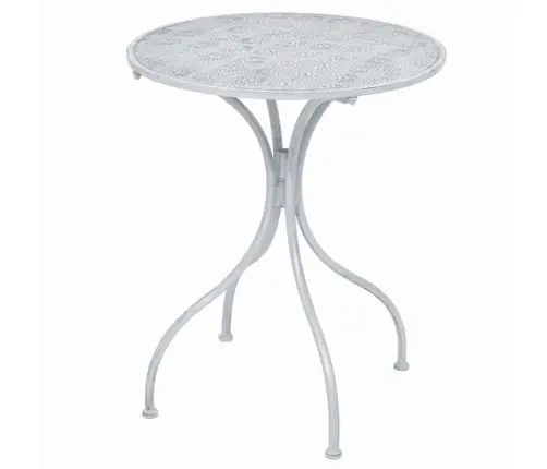 3-Daļīgs Bistro Mēbeļu Komplekts, Tērauds, Pelēkbalts Vidaxl